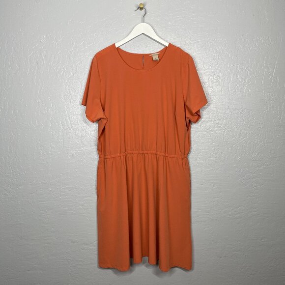 Duluth Trading Co Dresses & Skirts - Duluth Trading Co Women Plus Size 1X Orange Flexcellence Dress Lightweight